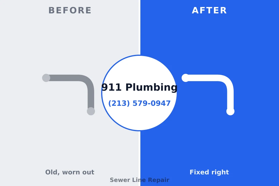 Before and after: plumbing repair East Palestine, OH